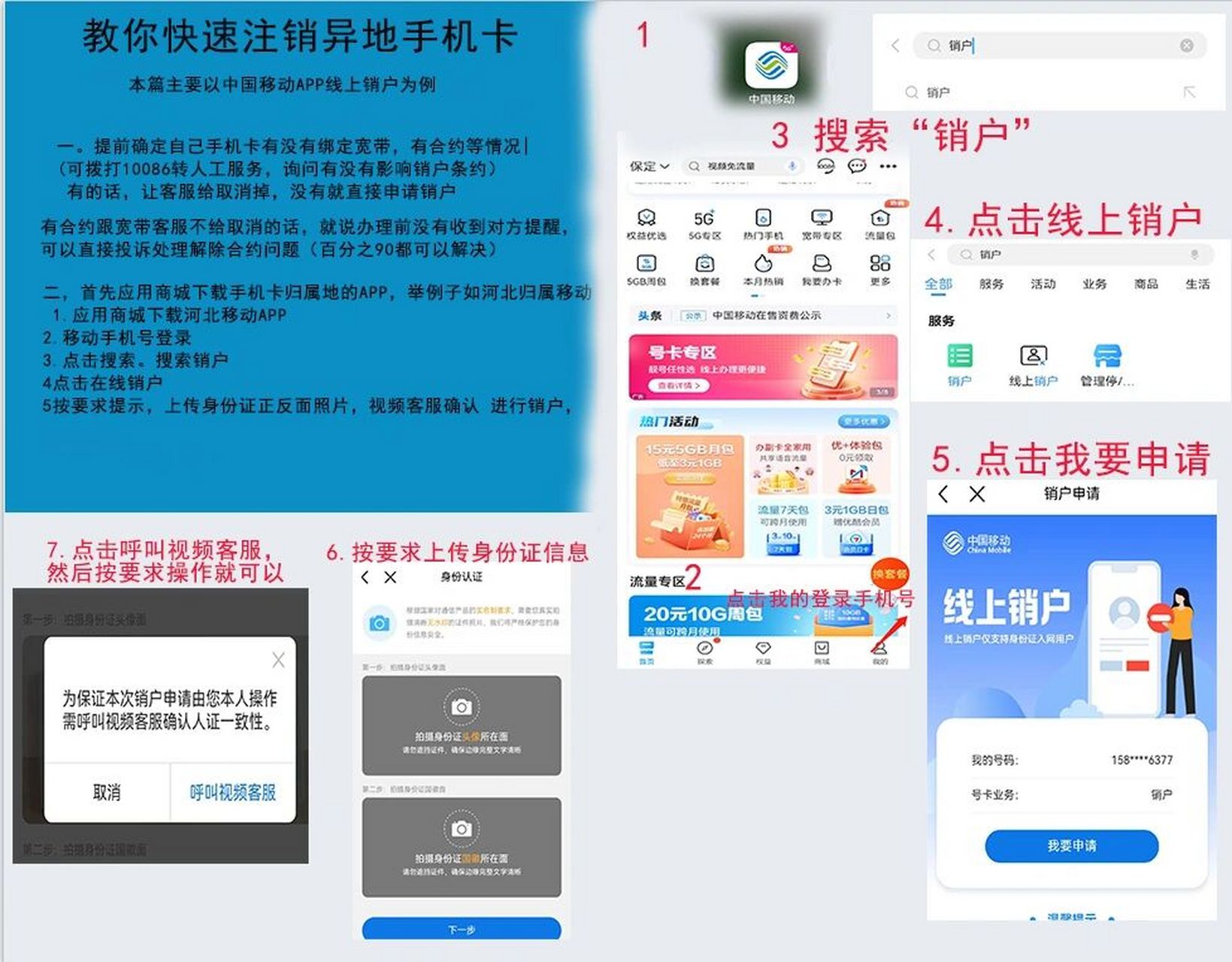 移动客户端注销流程中国移动网上销户流程